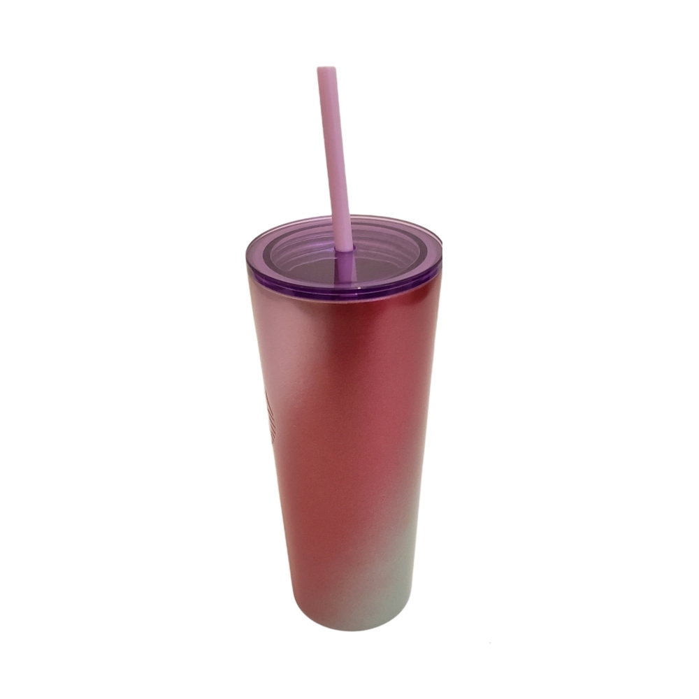 Starbucks Stainless Steel Ombre Holiday 2021 Tumbler 16 oz NWT Grande Purple - Picture 3 of 6